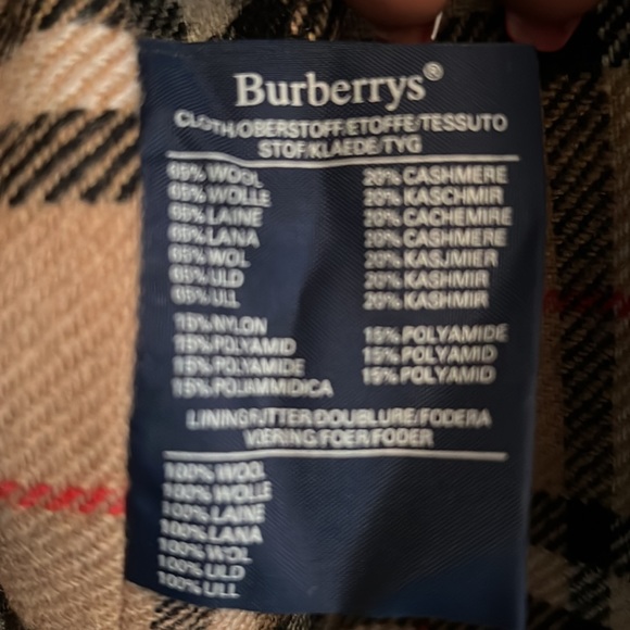 Mens Burberry Wool and Cashmere Jacket - Picture 3 of 8